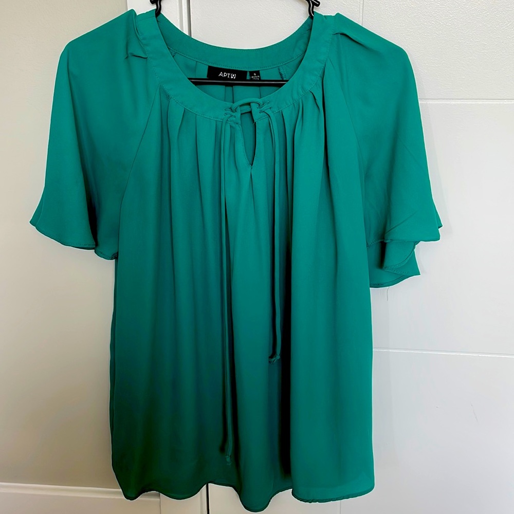 Teal blouse